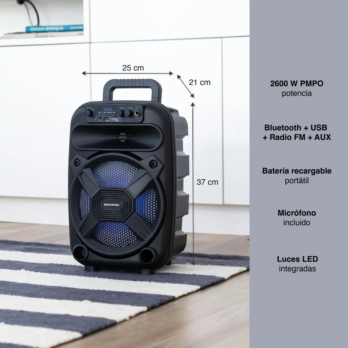 Parlante Bluetooth Daihatsu BT 8 2600W