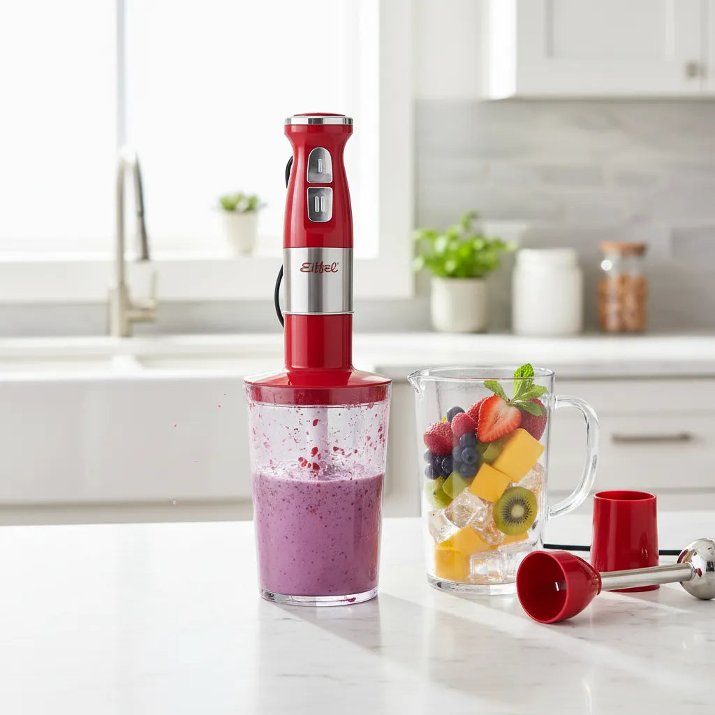 Mixer Completa 3 EN 1 Acero Ioxidable Rojo 500 W E237