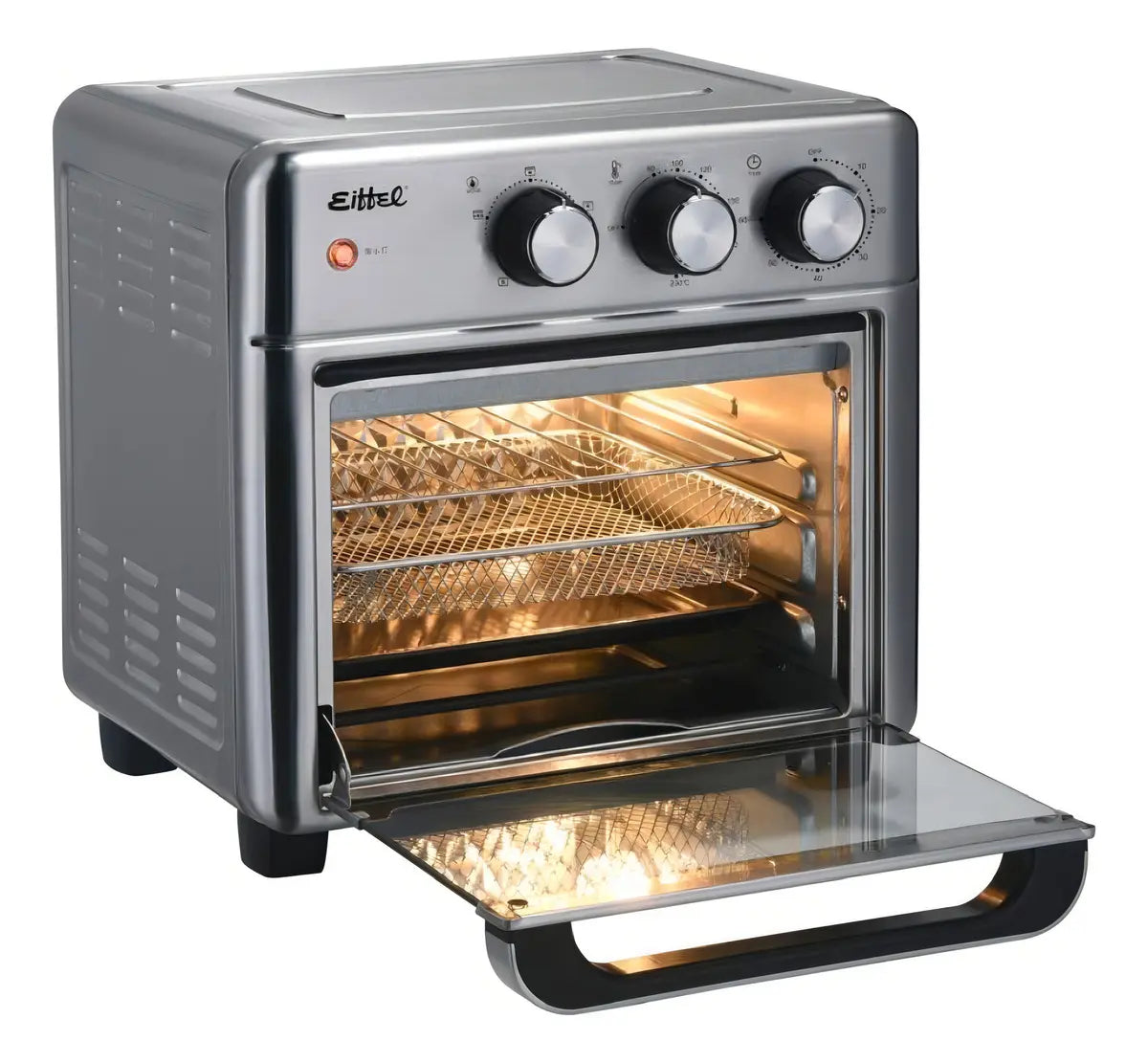 Horno y Freidora de Aire 2 en 1 - 15L 1.2kW Acero Inoxidable