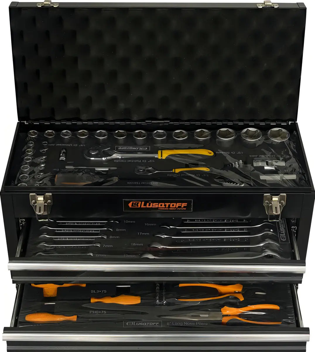 Kit De Herramientas 80 Piezas Caja Metal LUSQTOFF