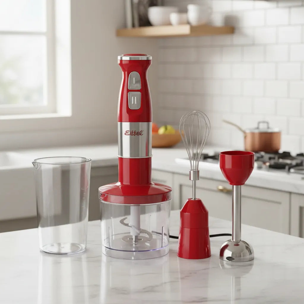 Mixer Completa 3 EN 1 Acero Ioxidable Rojo 500 W E237