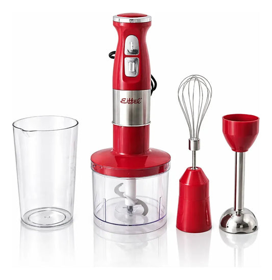 Mixer Completa 3 EN 1 Acero Ioxidable Rojo 500 W E237