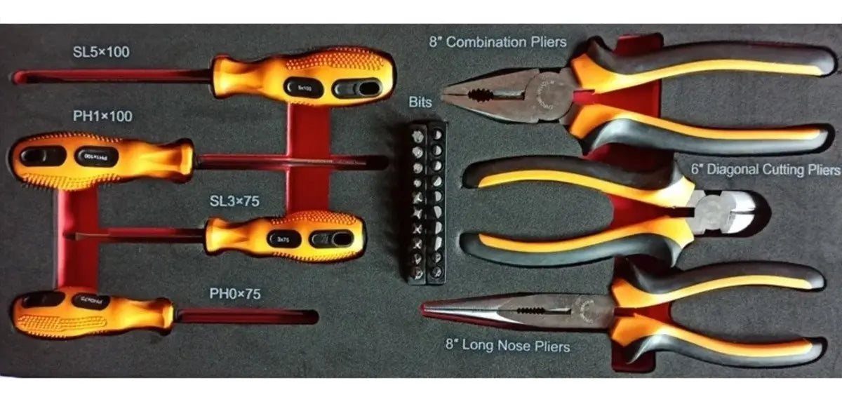 Kit De Herramientas 80 Piezas Caja Metal LUSQTOFF