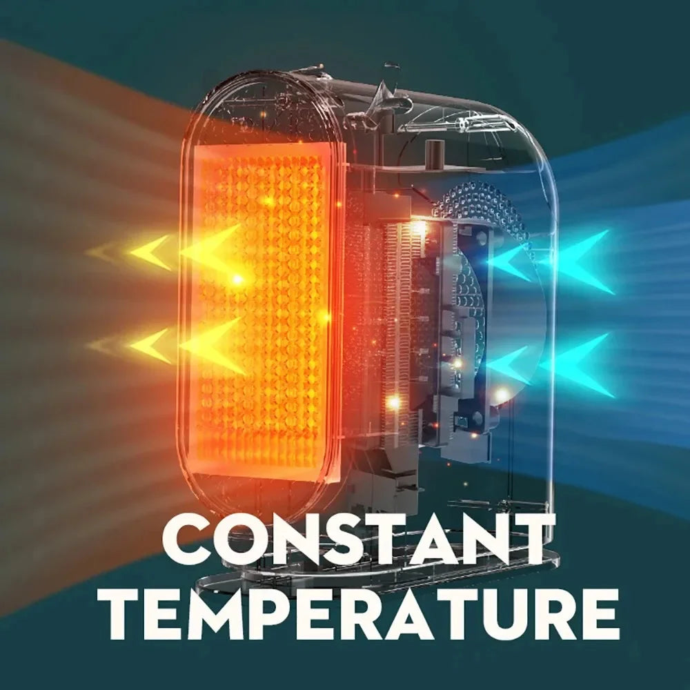 Calefactor Eléctrico Portátil 500W - Cerámico con Temperatura Constante, Bajo Consumo, para Hogar y Oficina