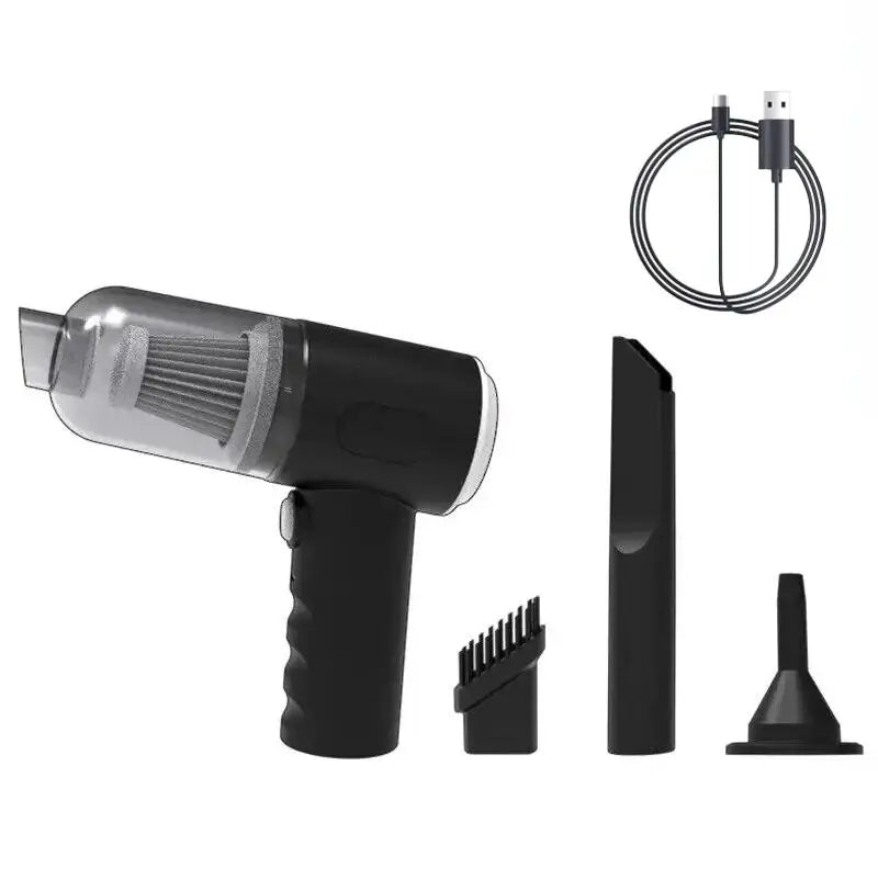 Aspiradora Portátil Inalámbrica Recargable - Potente para Auto, Hogar y Escritorio