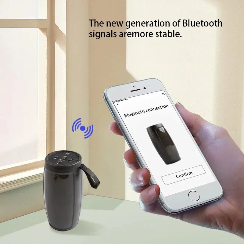 Parlante Bluetooth Portátil Potente - Subwoofer con Luces LED, Sonido Envolvente