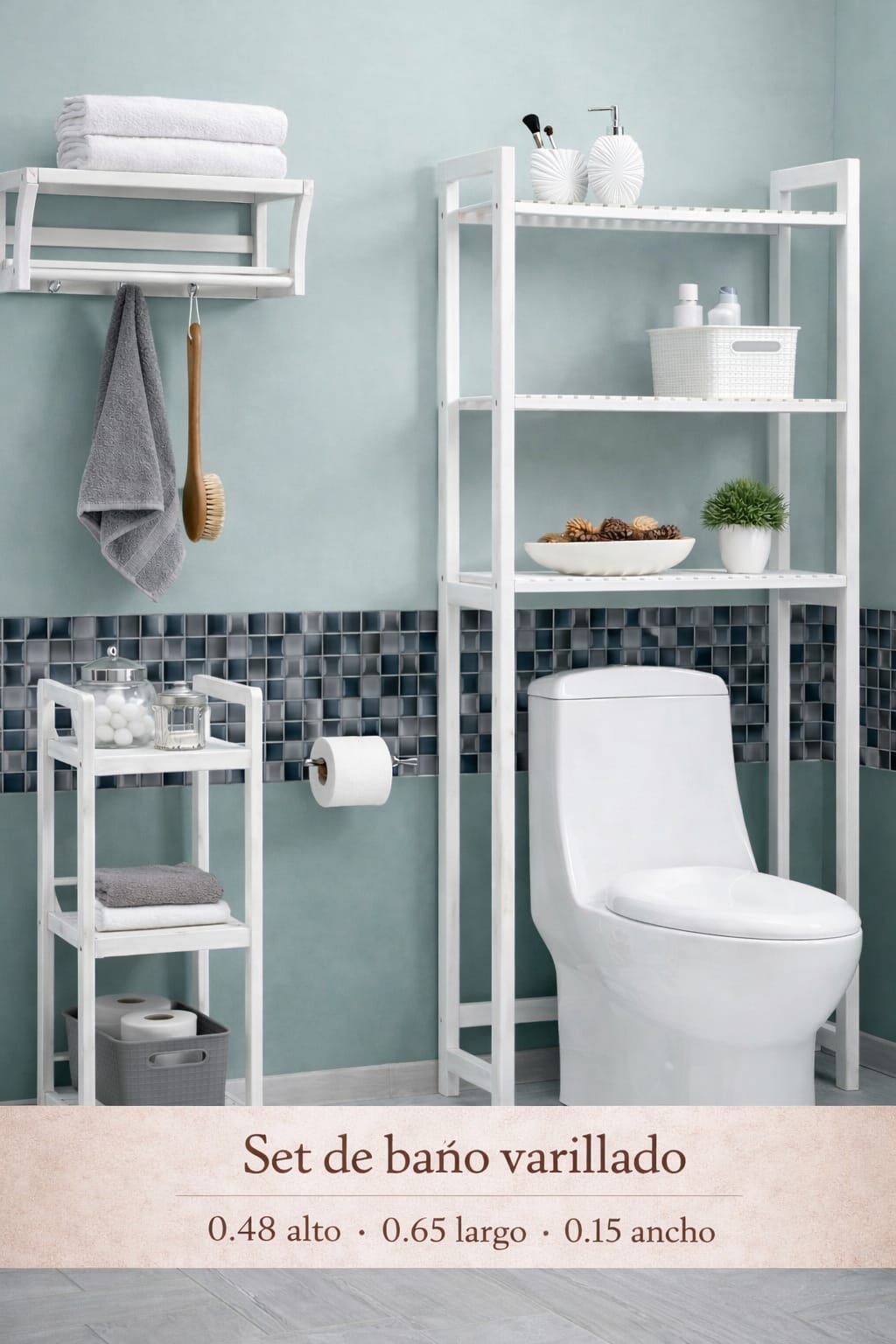 Set De Baño Varillado