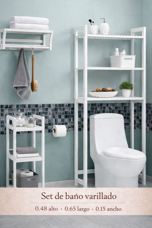 Set De Baño Varillado