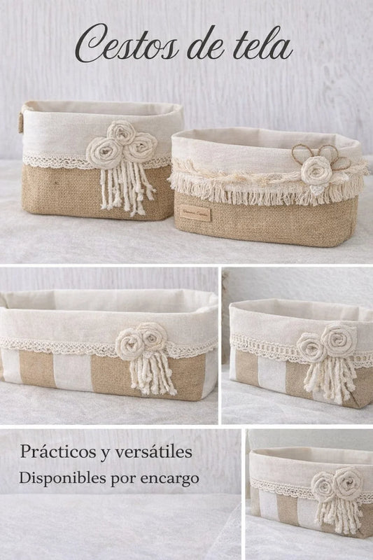 Cestas de Tela Rústicas y Elegantes
