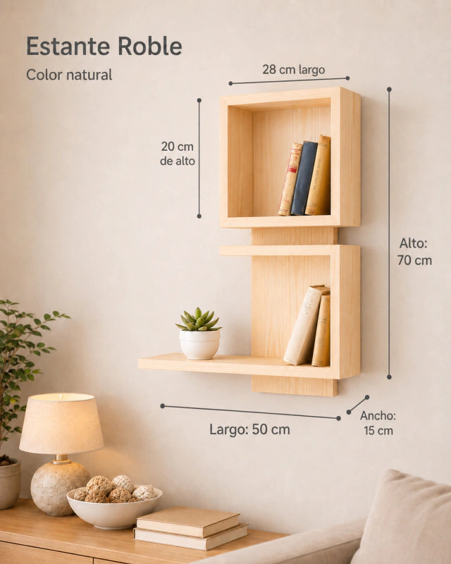 Estante Roble Minimalista