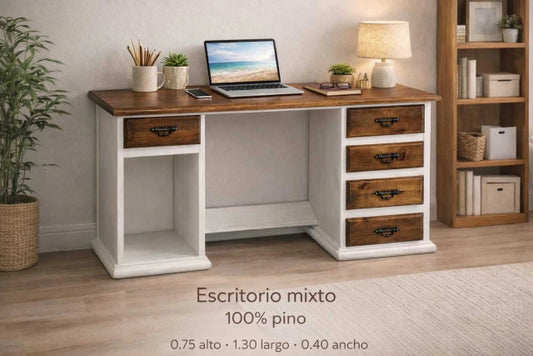 Escritorio Mixto 130x75x40