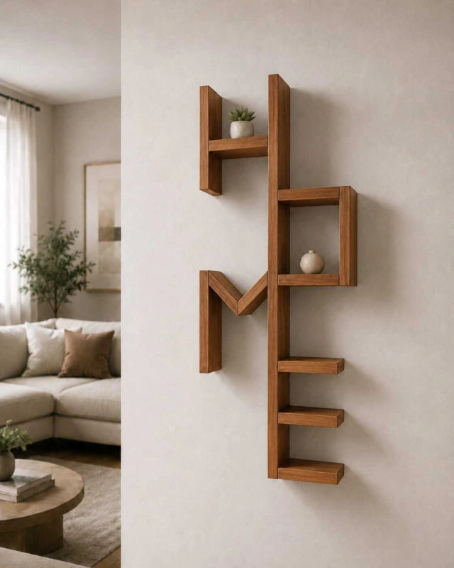 Estante Home de Madera para Pared - Repisa Flotante