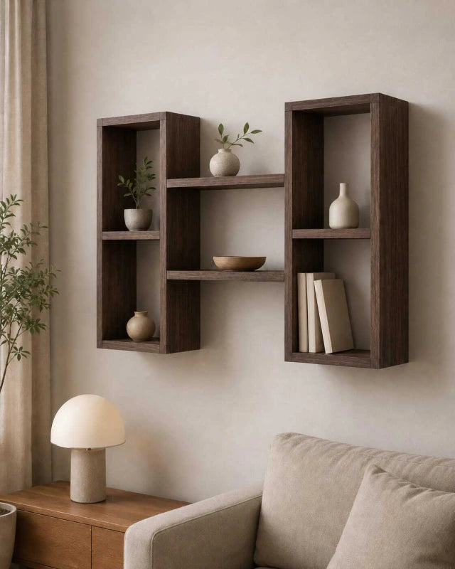 Estante Guayaibí de Madera para Pared - Repisa Flotante