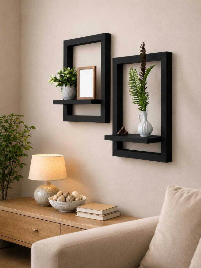 Estante Ibirá Pitá de Madera para Pared - Repisa Flotante