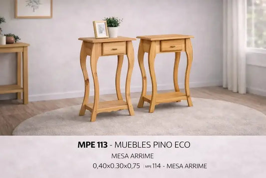 Mesa Arrime de Madera Pino