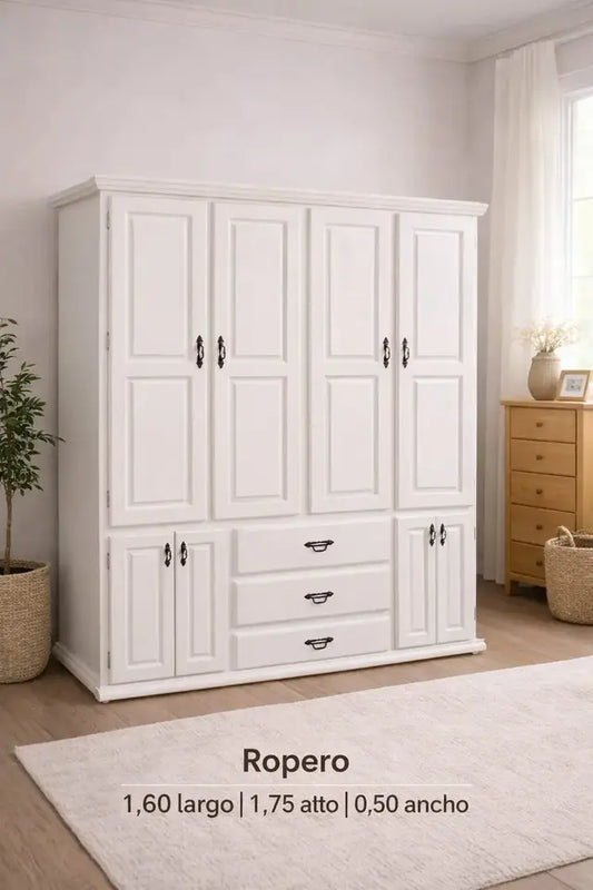 Ropero Elegante de 4 Puertas