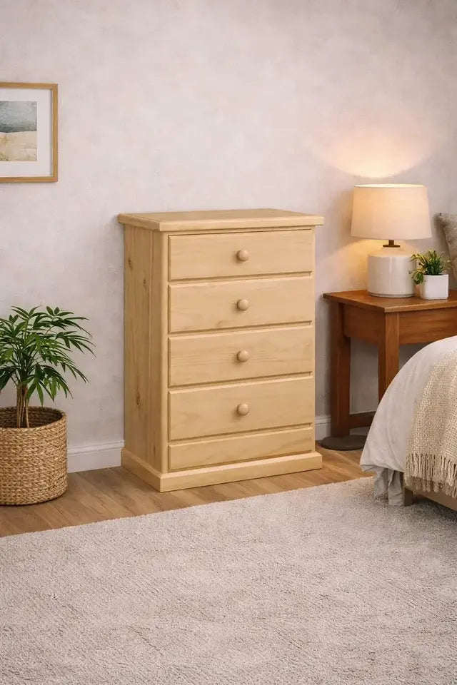 Chifonier de Madera con 4 Cajones